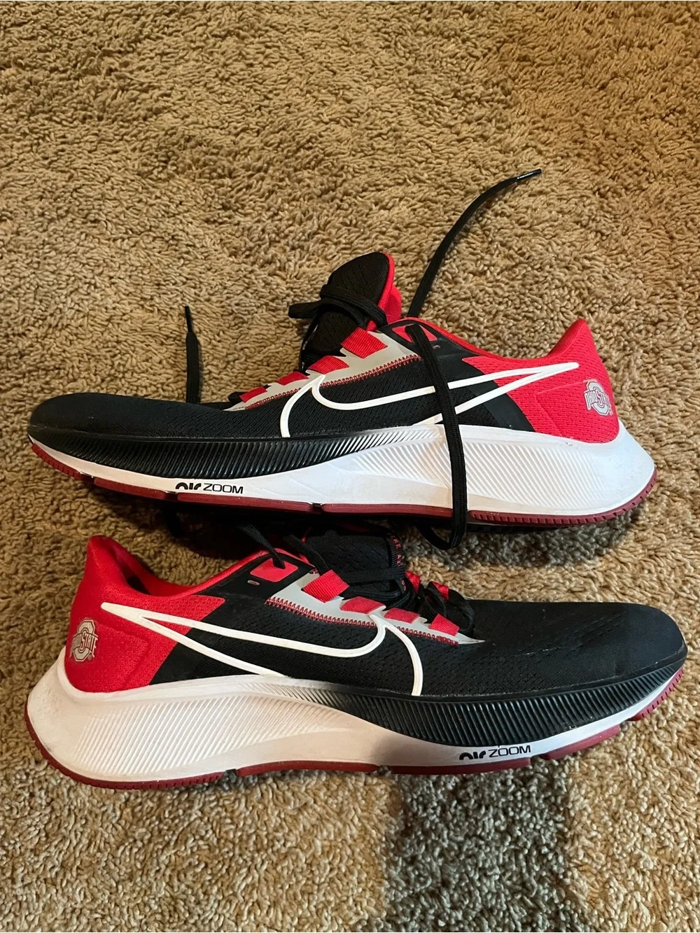 Nike Air Zoom Pegasus 38 Ohio State Buckeyes Men’s Size 11.5